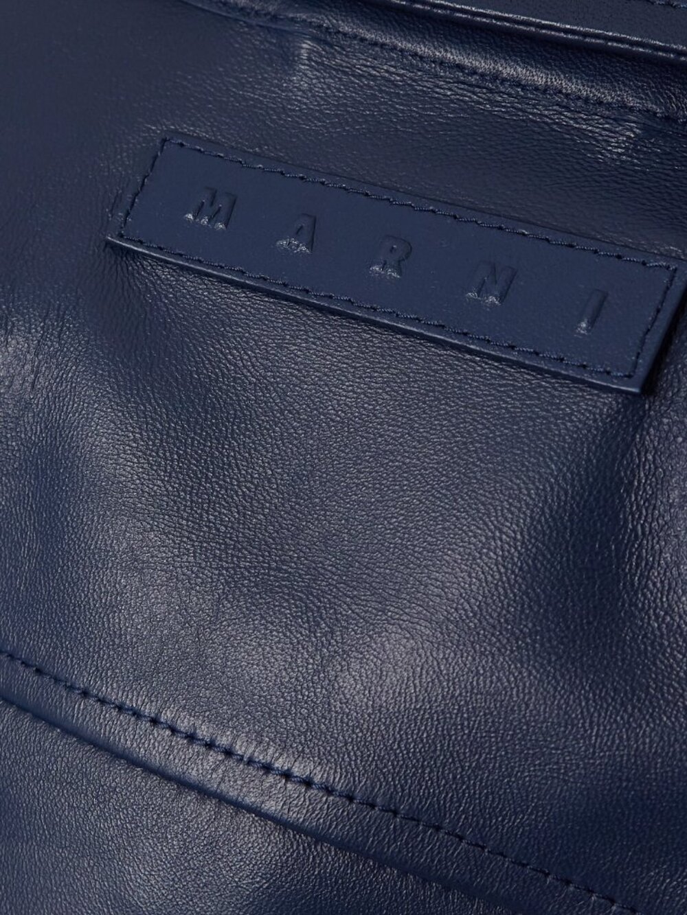 MARNI Calf Leather Blue Shirt Dress (Size 40 IT) *BRAND NEW W/ TAGS* - Picture 6 of 9
